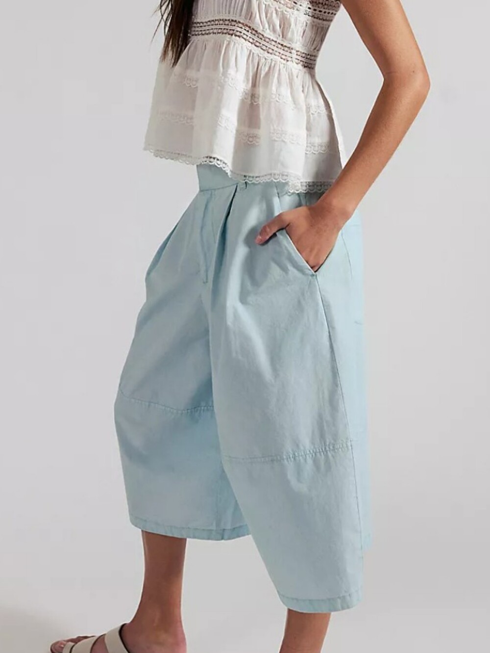 Free People Gardenia Crop Trousers - 12 - Picture 4 of 6